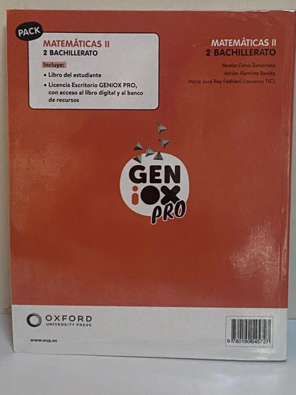 Wiskunde II Oxford, Genioxpro 2 Bachillerato – photo 2